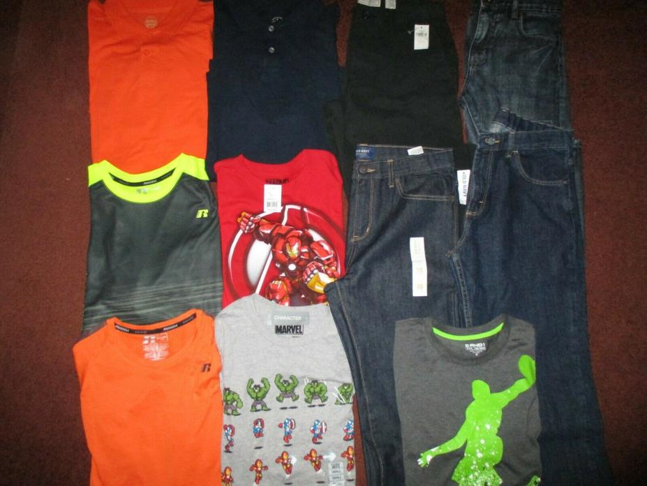 Boys Size 16 HUGE School Clothing LOT Shirts Tops Jeans  NWT NEW!