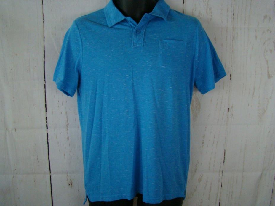 Arizona Shirt Boy's XL 18/20 Polo Pocket Solid Blue Front Pocket