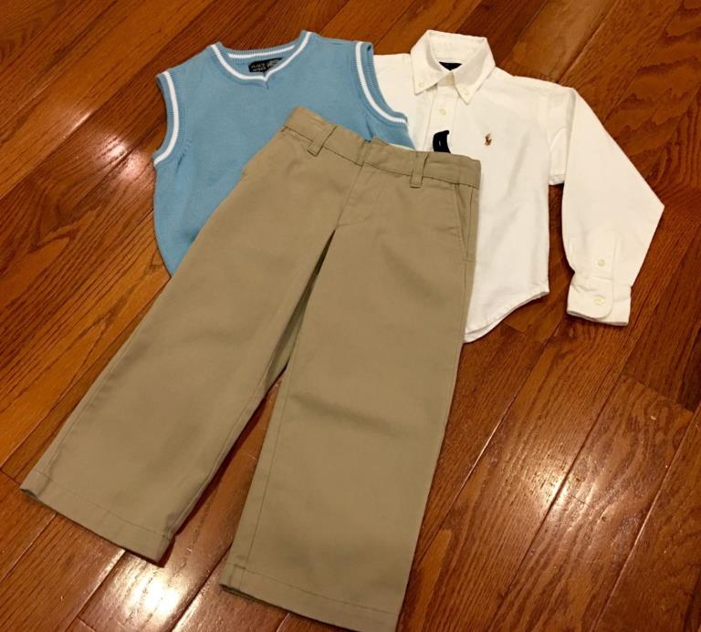 Polo Ralf Lauren/Childrens Place/Cherokee 3-pc BOYS Outfit. Size 4!EUC-ADORABLE