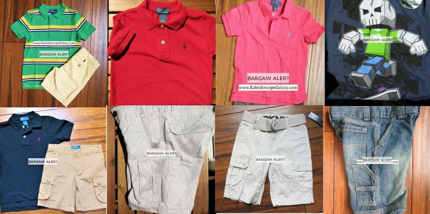 Boys Size 4 ~ 10pc POLO RALPH LAUREN ~ SHORTS ~ RUGBY COLLARED SHIRTS ~ NWT $346