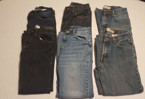 Boy's Size 14 jeans Levi's & Old Navy lot of 6