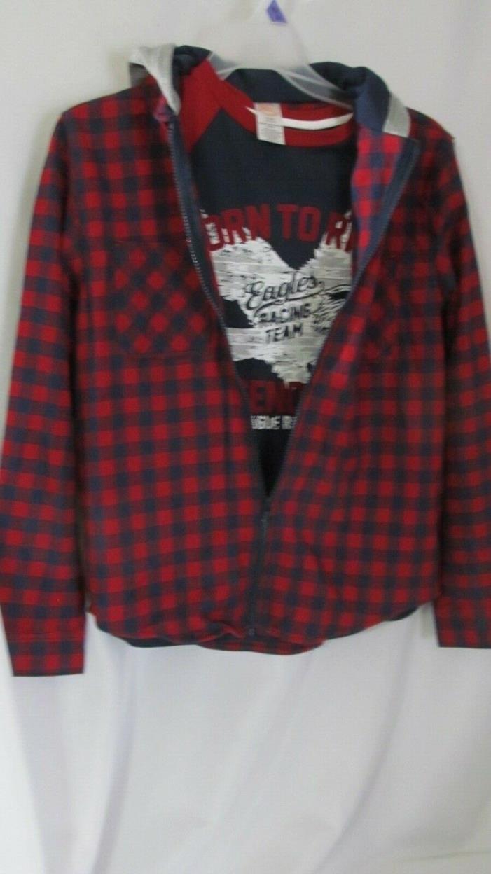 Boys Size XL 14-16 Racing Team Jacket, Shirt, Combo Born To Ride Legendary