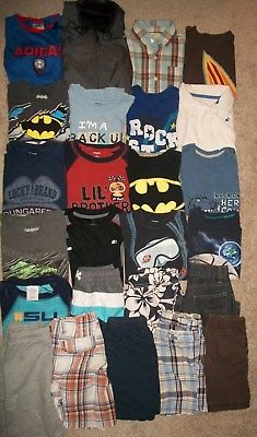 LOT OF 25 BOYS SIZE 4T 4 SPRING SUMMER NAMEBRAND GYMBOREE TCP CRAZY 8 GUC!
