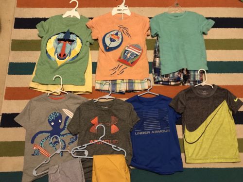 Boys 4 & 5t Shirt/Shorts Lot Nike, JC Penny, Under Armor FREE SHIPPING