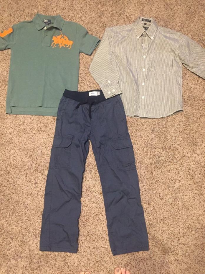 Boys Lot of 3 Ralph Lauren Polo, Old Navy and Andrew Fezza, Size 8