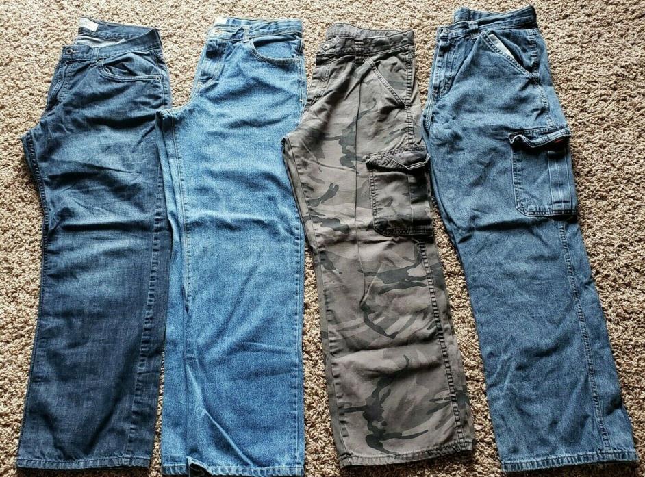 Lot of Boy's Jeans Size 16 Husky - Levi's, Circo & Wrangler! Used