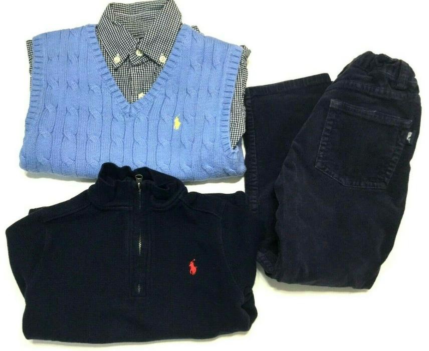 Polo Ralph Lauren & Vineyard Vines Youth Boys Lot size 4 - 5 Sweater Pants Shirt