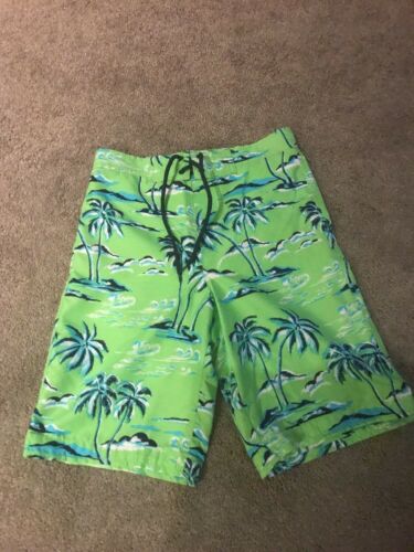 JK, Junior Swim Trunks, Green & Blue Size M