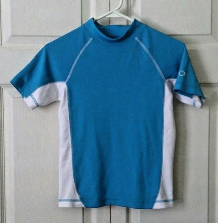 OP Boy's Short Sleeve Athletic Shirt Size M(8) Pullover-Blue w White NWOT  (A3)