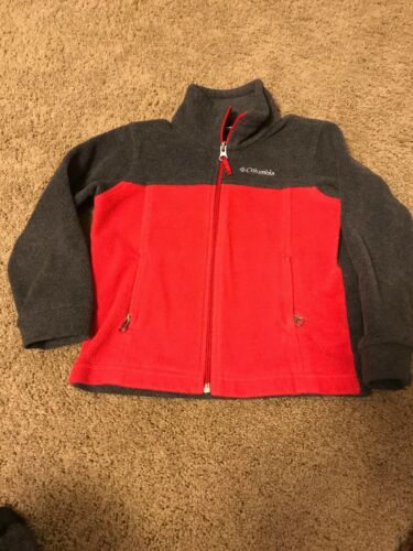 Columbia Full-Zip Red Fleece Jacket Boys size XXS (4/5)