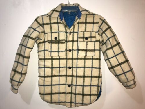 Vintage Boys Clothes Size Large Barn Coat Aldens Chicago Catalog Quilted Heavy
