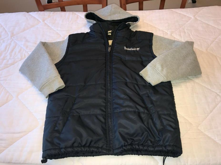 TIMBERLAND Boysd Full Zip Hoodie Warm Jacket Coat  Size LARGE