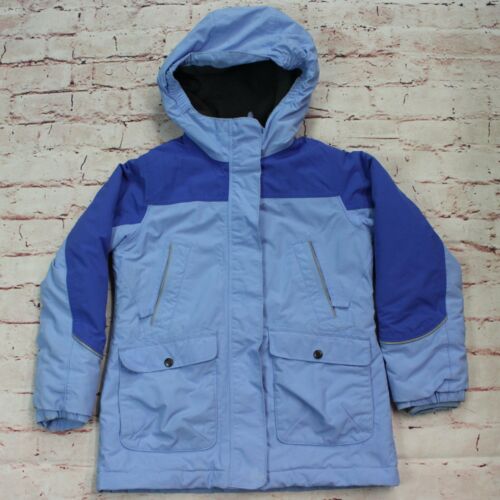 Kid's Land's End Winter Jacket Insulated Blue Size Small (7-8) Kids Snow Jacket