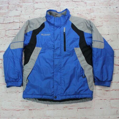 Kid's Columbia Winter Jacket Insulated Blue Size 10-12 Kids Boys Snow Jacket
