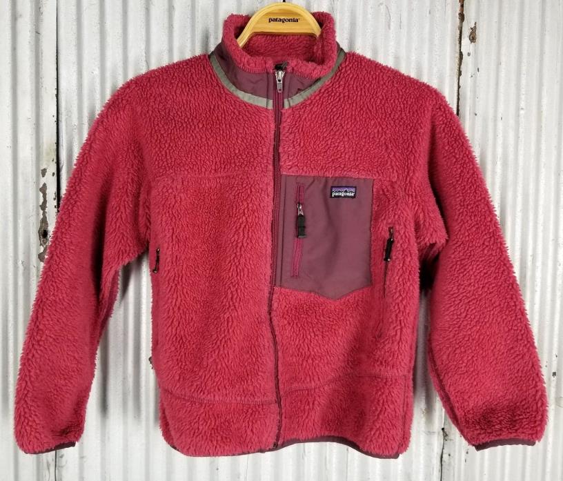 Patagonia Retro-X Fleece Cardigan Jacket Boys M (10) medium berry coat $129