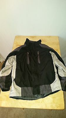 Boys Cherokee Gray Zip Up / Button Up Winter Jacket Coat Small S