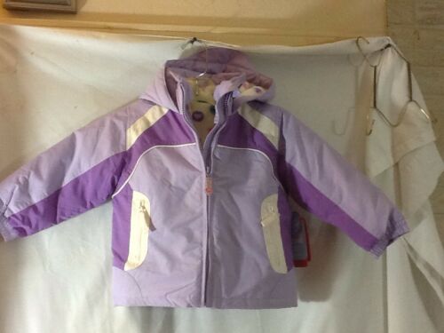 WONDER KIDS Size 2 T Purple Winter Coat With Detachale Lining Water Resistant,