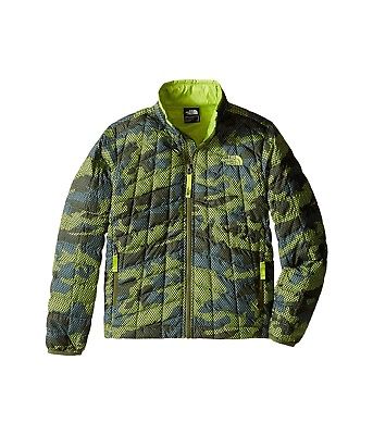 Kids The North Face Thermoball Full Zip Jacket Terrarium Green Mesh Camo  XL New