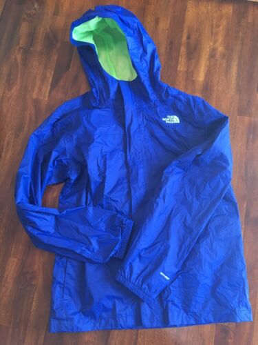 North Face Hyvent Rain Jacket Windbreaker Electric Blue Kids XL 18/20 NWOT