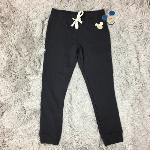 Junk Food Disney Mickey Mouse Boys Sz M Gray Joggers New