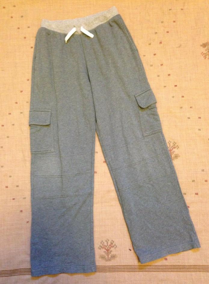 Hanna Andersson Gray Double Knee Cargo Sweats Sweatpants, Size 150