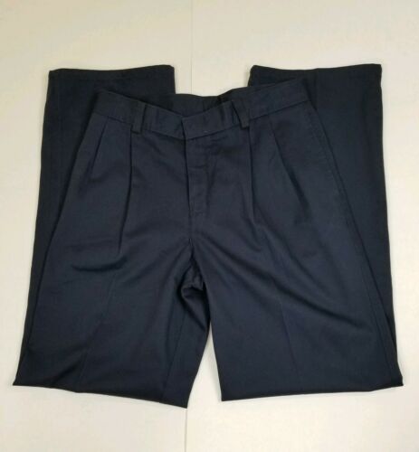 Chaps Ralph Lauren Schoolwear Navy Blue 100% Cotton Dress Pants Boys Sz 18