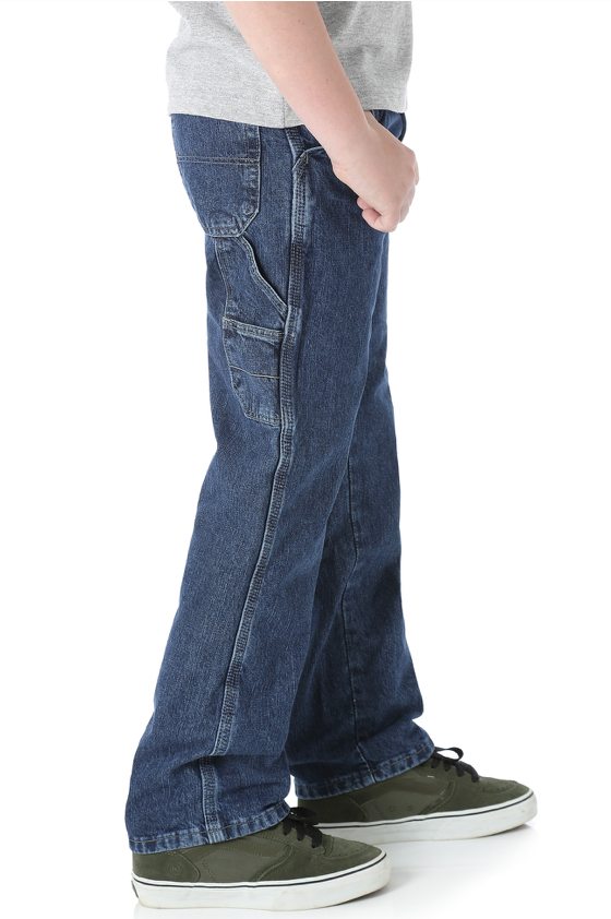 Wrangler boy's youth classic Carpenter pants regular fit Size14 Adjus waist band