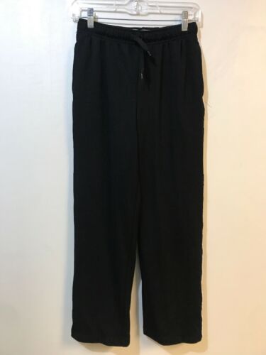 Old Navy Boys XL 14/16 Workout Track Pants Black Striped Polyester Mesh Lining