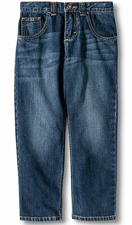 Wrangler Boys Relaxed Straight Blue Jeans - Size 4 Regular - Mid Blue - NWT