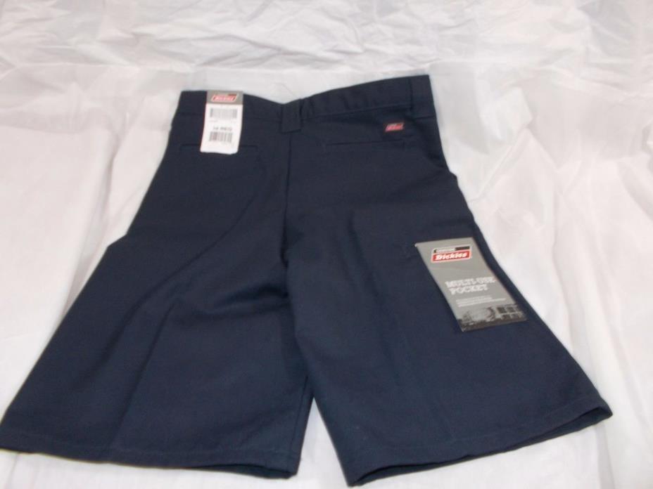 Dickies boys multi-pocket shorts 14 reg classic fit dark blue pants