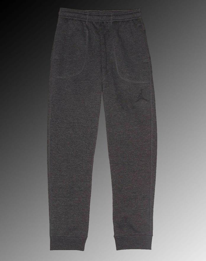 NIKE AIR JORDAN JUMPMAN Boy's Fleece Jogger Sweat Pants Gray Size X-LARGE