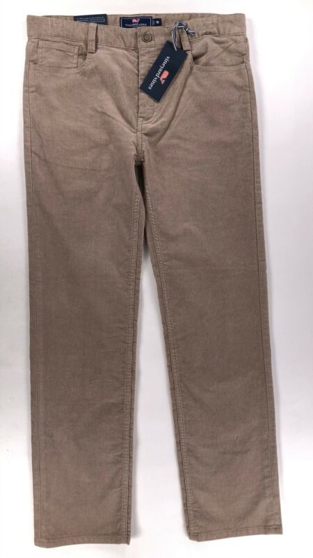 Vineyard Vines Boys 5 Pocket Corduroy Pants Khaki Brown Color Size 18