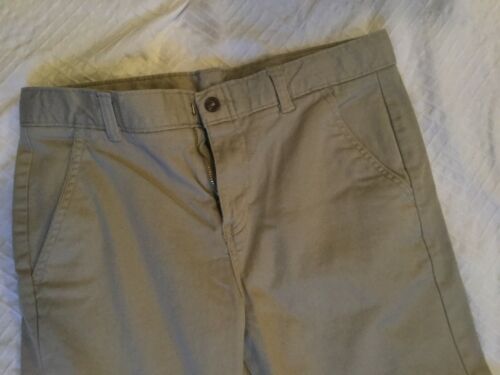 Chaps Approved Schoolwear Boys size 18 R Cotton Khaki Chino Pant Adj Waist