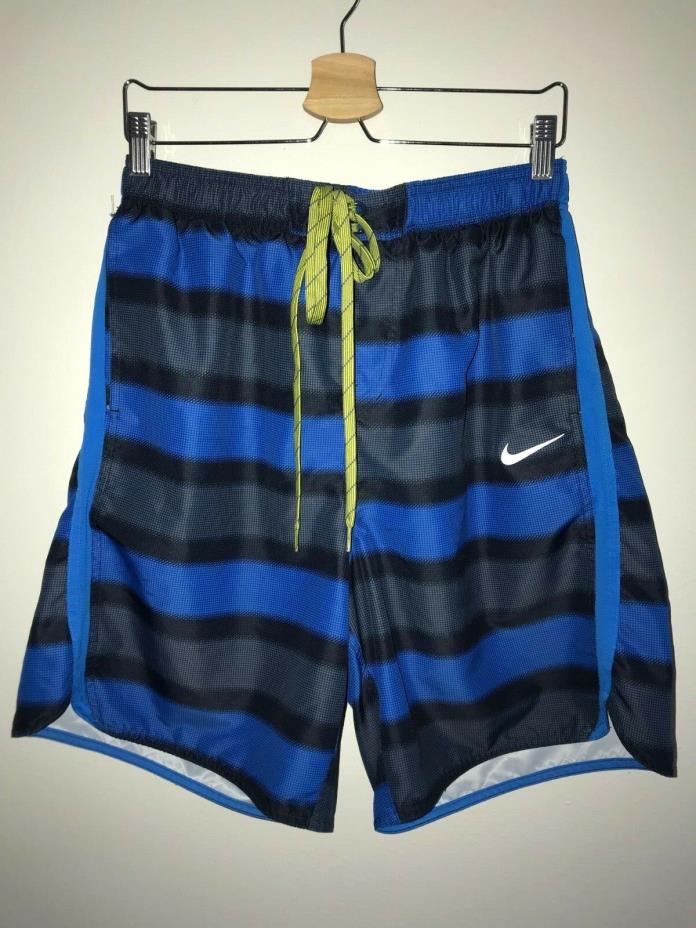 Boy's Nike Blue/Black Striped Tie Shorts - Size XL