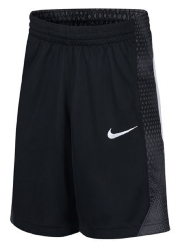 Boys Nike dri fit avalanche shorts size medium m 10-12 black & gray pattern