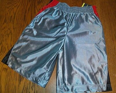 Boys 8 Husky Athletic Shorts Xersion Gray Red Black nwt