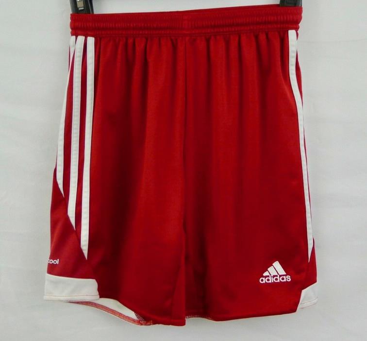 Adidas Boys Youth Climacool Soccer Basketball Shorts Red White Size M