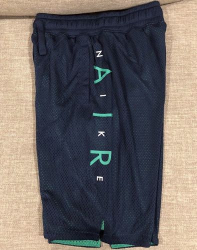 Nike Air  Boys Basketball Running Shorts A00240-452 Size Large Color Blue/Green