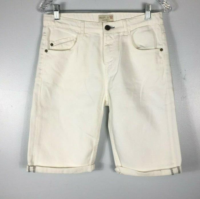 NWOT Zara Boys Collection White Denim Shorts  Size: 13 -14