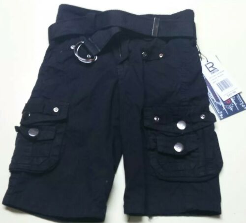 NWT LRScoop Toddler Boy size 6 Black Elastic Waist Cargo Pocket Shorts retail$43