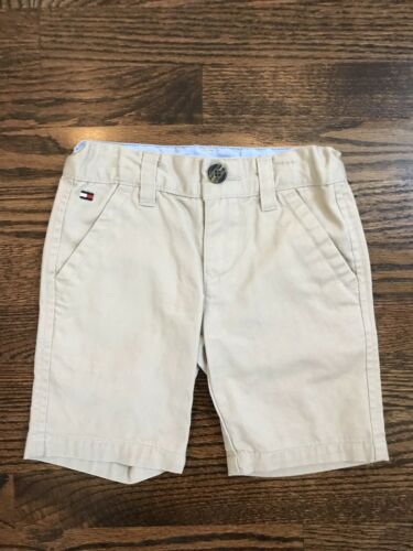 Tommy Hilfiger Little Boys Khaki Tan Cotton Shorts Size 4