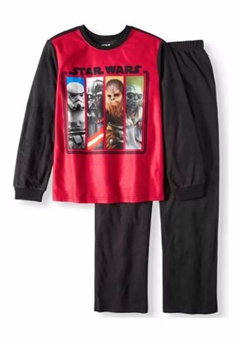 Star Wars Toddler Boy's Flannel 2-pc Pajamas PJs Set Darth Vader Yoda Size 10/12