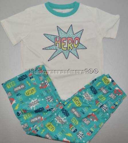 Gymboree Boy Gymmies 5-6 Hero Star Dot Pajama Set Blue