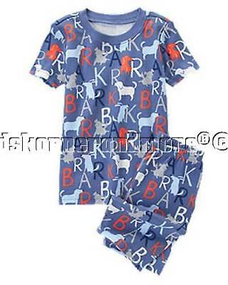 Gymboree Boys Gymmies 10-12 Football Champ Pajamas PJs Orange Summer