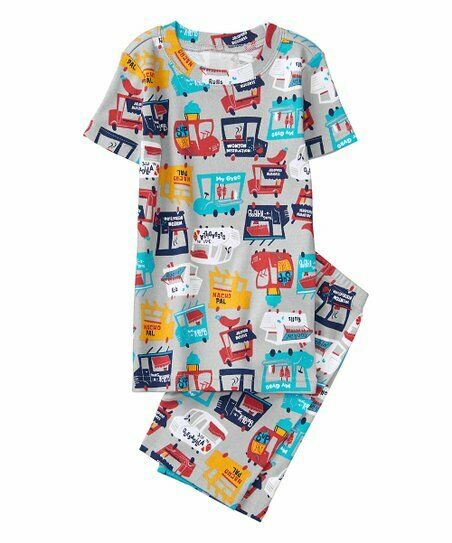 NWT Gymboree Boys Food Trucks Short Sleeve Pajamas Set w/ Shorts size 5 and 6