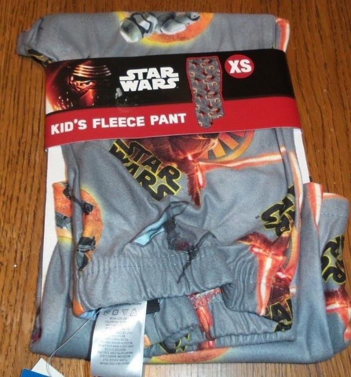Kids XS 4/5 Star Wars / fleece pajama pants boys Clone Trooper Tie Fighter nwt