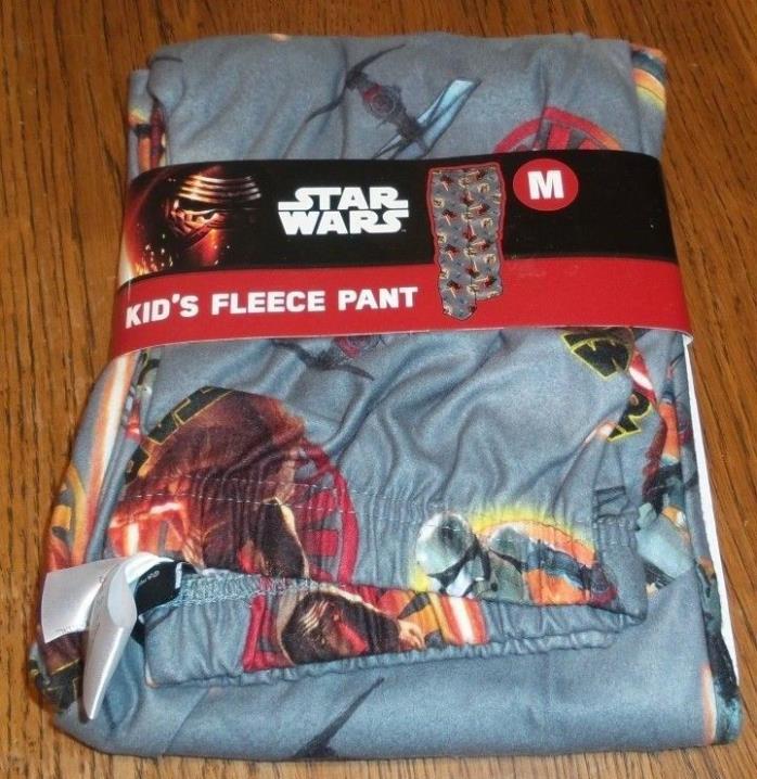 Kids M 8 Star Wars / fleece pajama pants boys Clone Trooper Tie Fighter nwt