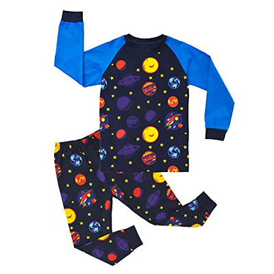 Toddler Boy 2pc Snug Fit Cotton PJs Children Full Sleeve Pajama Set, 5T