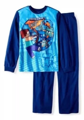 Youth Boys MINECRAFT 2Pc Pajama Set Size 8
