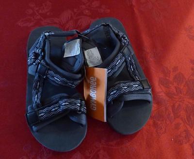 Gymboree kid's Hook and Loop Strap Trail Sandals  US size 13-1, gray